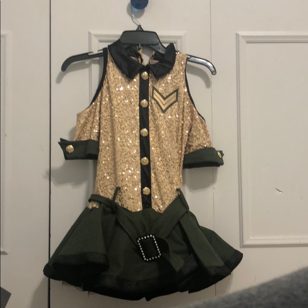 Army girl dance costume
